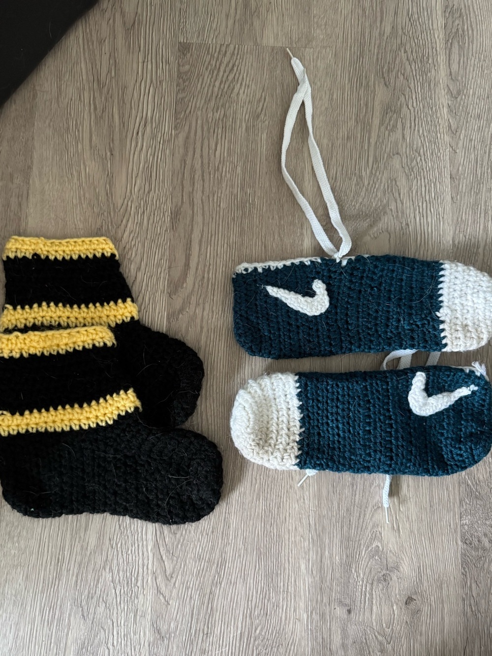 Handmade crocheted slippers